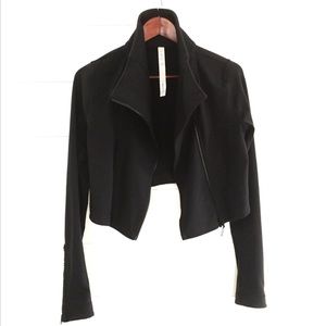 LULULEMON Black Cropped “Principal” Moto Jacket